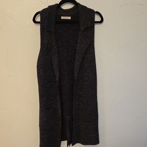 Active USA Charcoal Sleeveless Duster